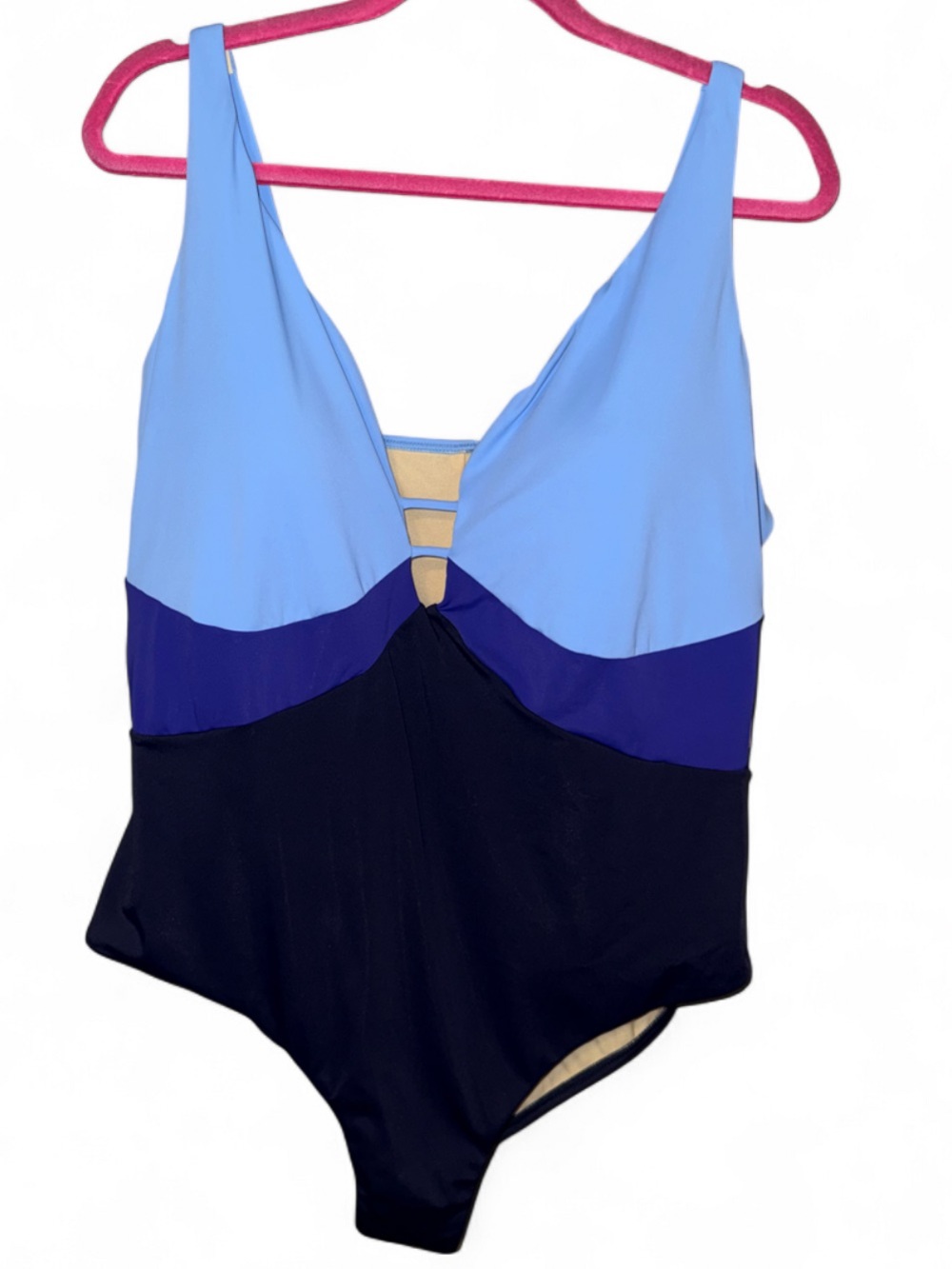 Swimsuits For All blue one piece NWT